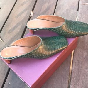Brand new ATP croc embossed mule, made in Italy